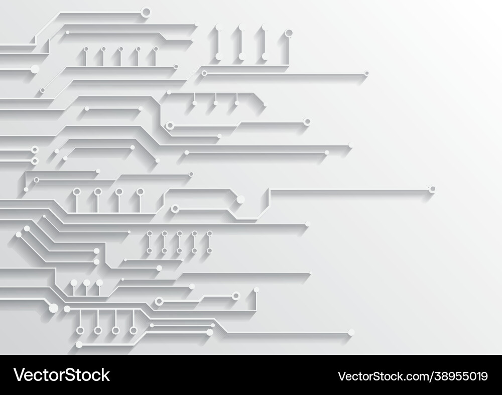 Circuit technology background with hi-tech Circuit technology background with hi-tech vector image