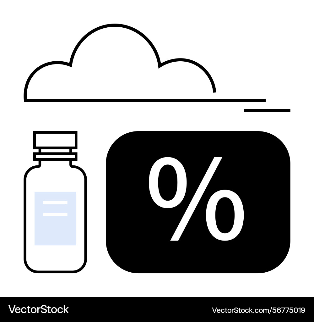 Cloud storage and data optimization concept Vector Image