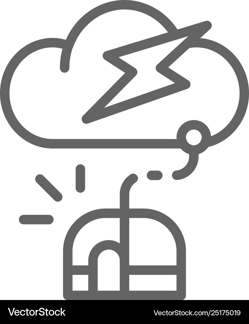 Computer mouse with cloud server line icon Computer mouse with cloud server line icon vector image