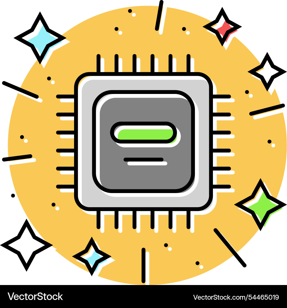 Cutting edge technology tech enthusiast color icon Vector Image