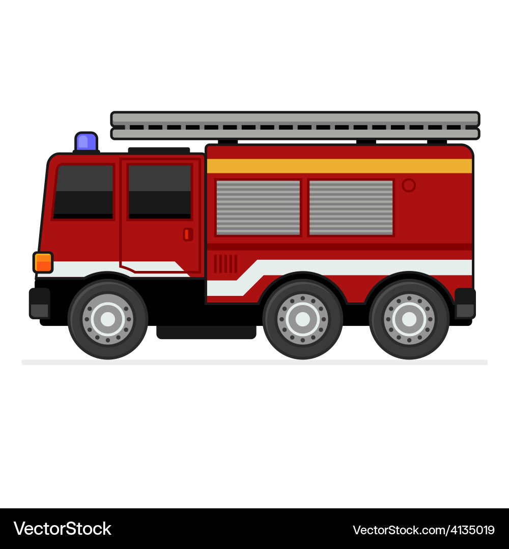 Fire Truck Vector Firefighter Truck Set Vector Art & Graphics