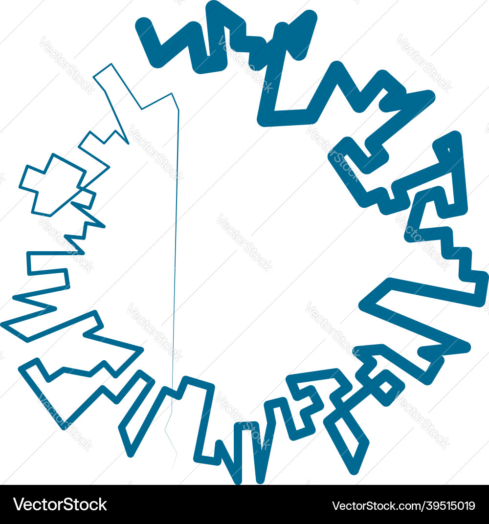 Geometric random circular element abstract Geometric random circular element abstract vector image