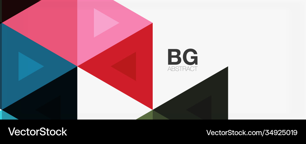 Mosaic triangle pattern abstract background Vector Image