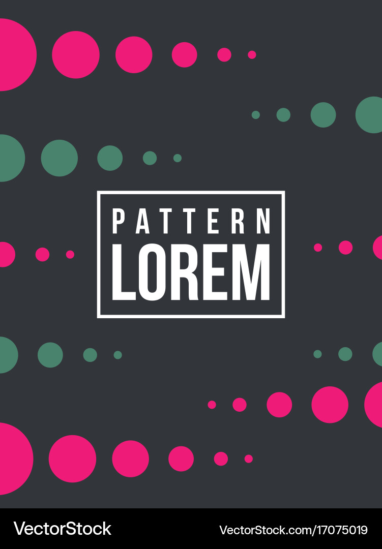 Pattern background with bubble style Vector Image