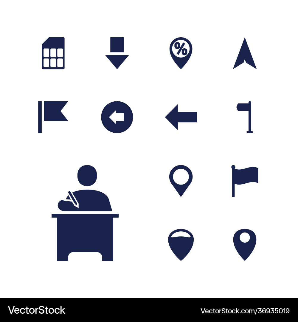 Pointer icons vector image