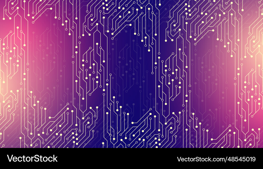 Quantum computing concept deep learning Royalty Free Vector