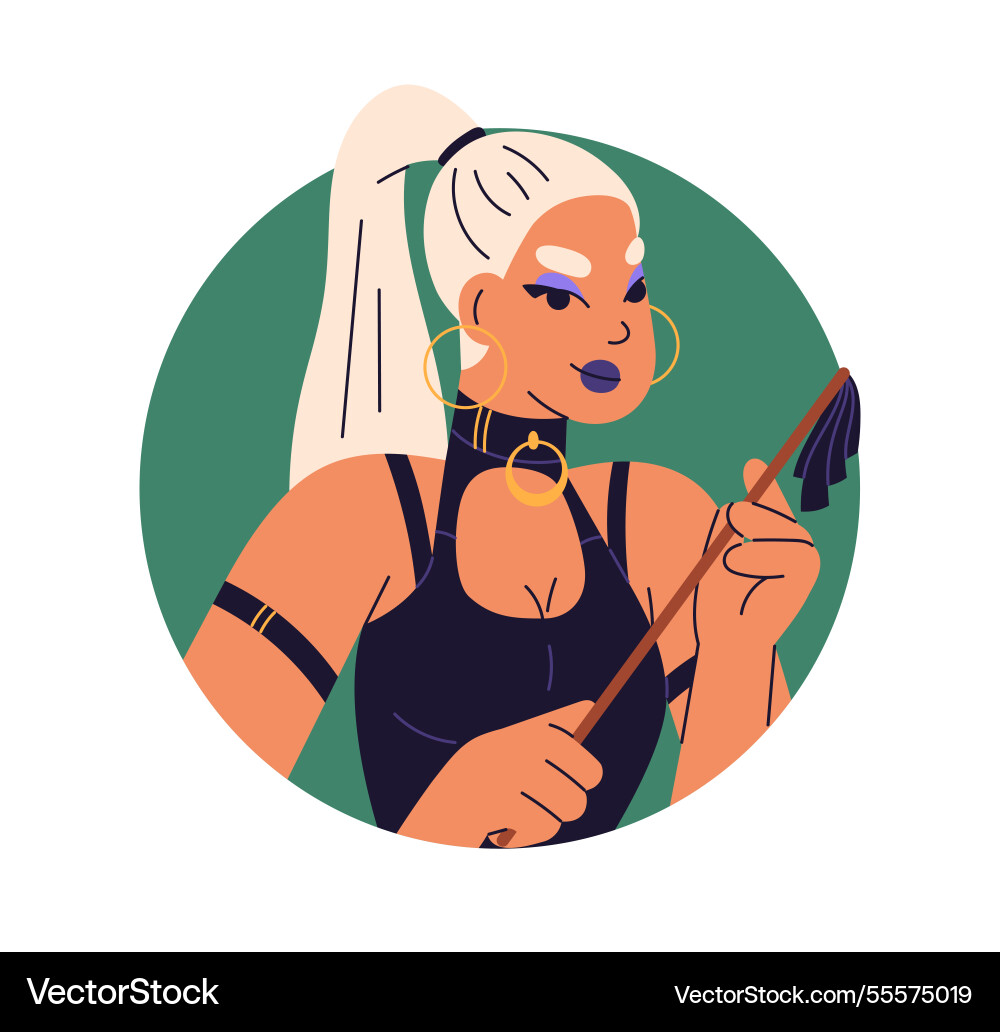 Sexy frau porträt dominant mädchen erotik avatar Sexy frau porträt dominant mädchen erotik avatar vektorbild