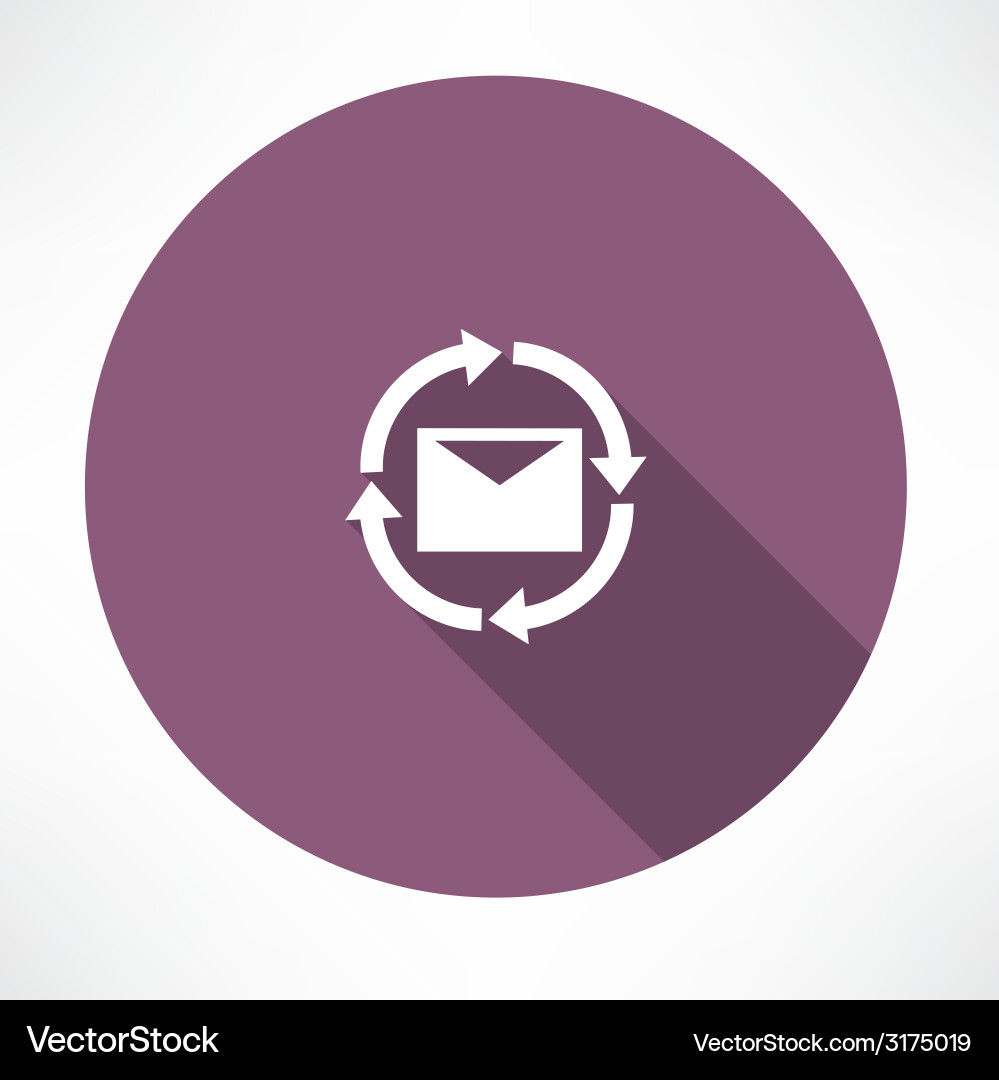 Upload Messages Icon vector image