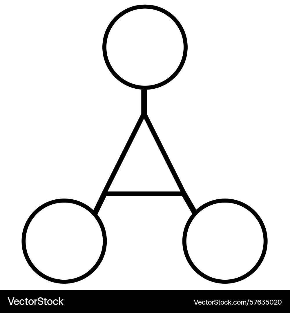 Abstract of a minimalistic design featuring three Abstract of a minimalistic design featuring three vector image