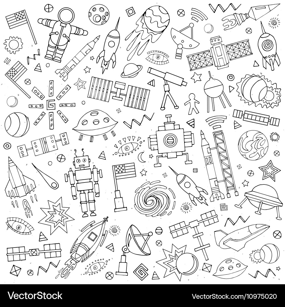 Abstract solar system Royalty Free Vector Image