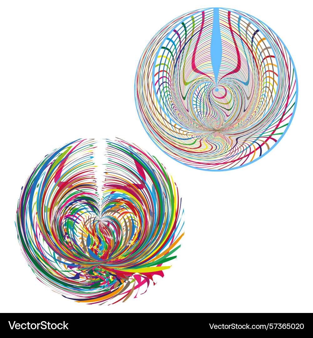 Abstract sphere cluster circular shape collection Abstract sphere cluster circular shape collection vector image