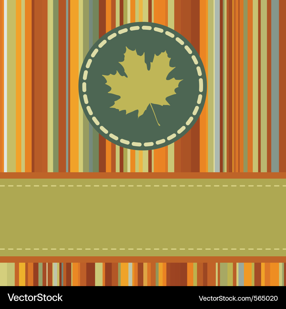 Autumn frame Royalty Free Vector Image - VectorStock