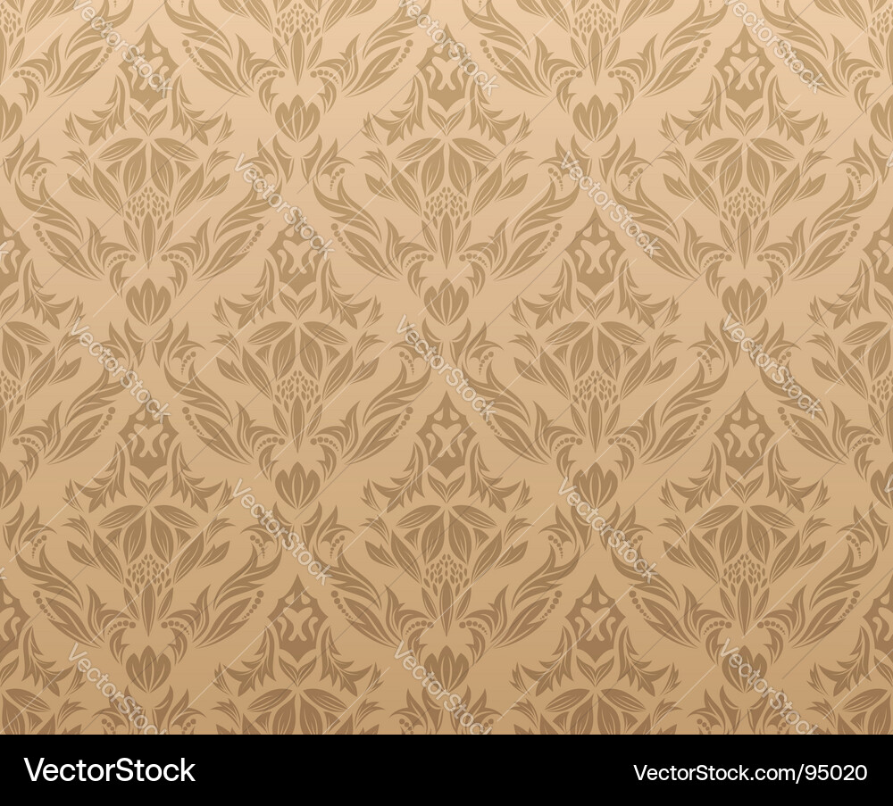 Damask pattern vector image