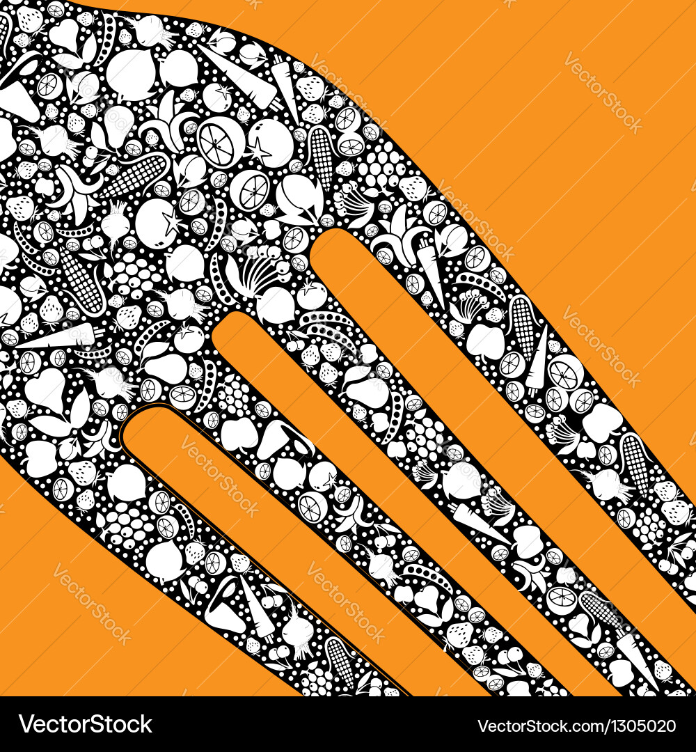 Fork design Vector Image