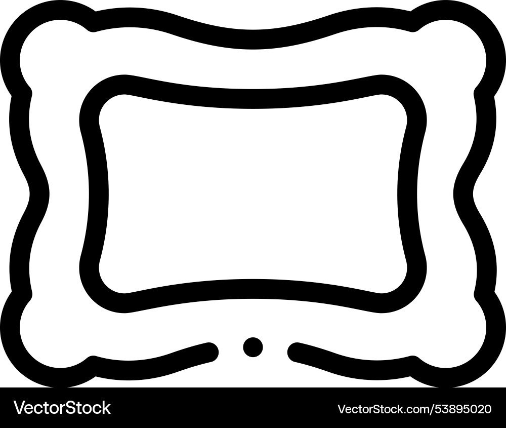 Frame icon thin linear style design isolated Frame icon thin linear style design isolated vector image