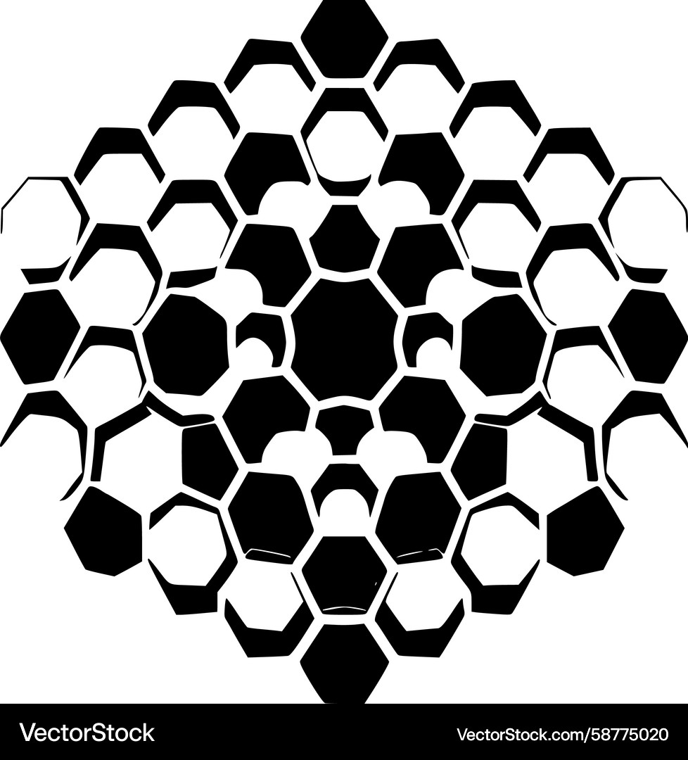 Intricate Hexagonal Pattern Vector Image