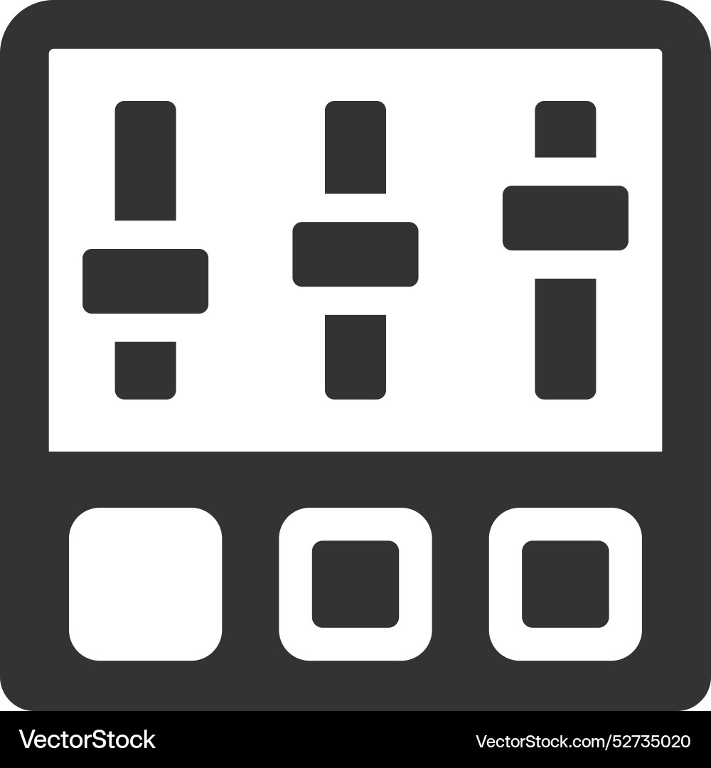 Setting equalizer icon Vector Image