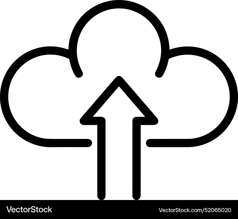 Upload outline icon symbol image Vector Image