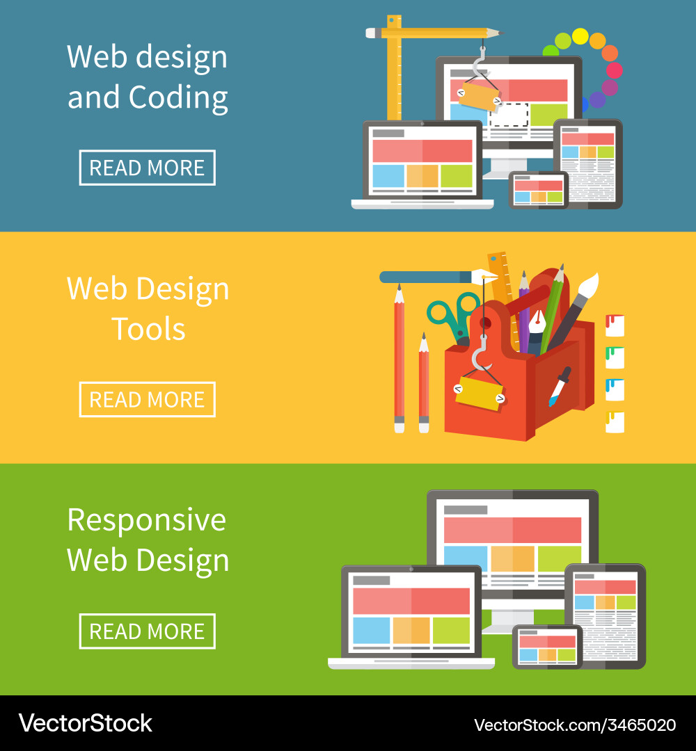 Web Development & Website Creation vector image
