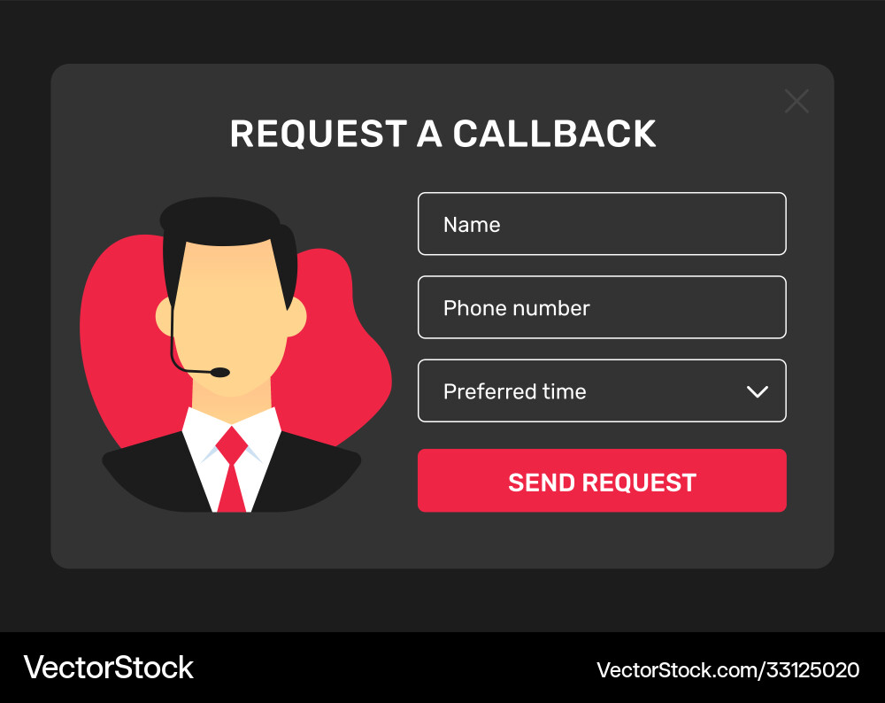 Web-ui-elements-popups-callback copy Web-ui-elements-popups-callback copy vector image