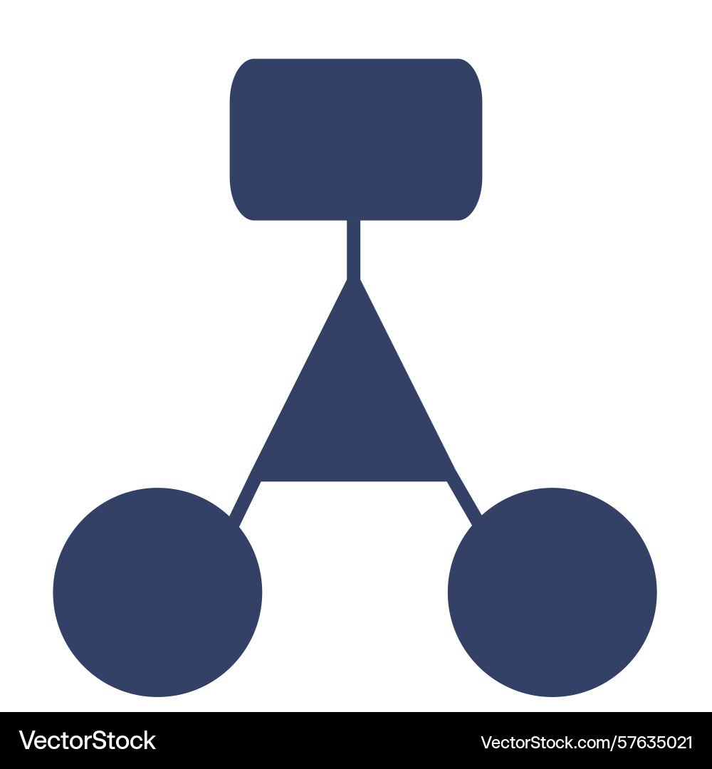 Abstract of a hierarchical structure represented Abstract of a hierarchical structure represented vector image