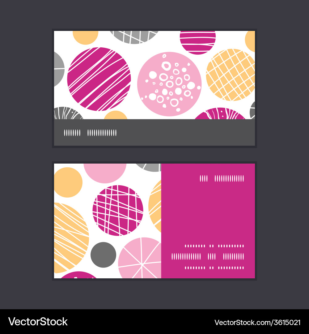 Abstract textured bubbles horizontal stripe frame Vector Image