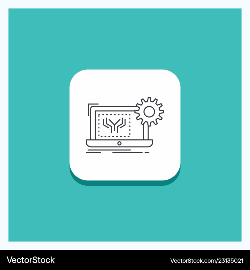 Blueprint Circuit Button Vector Image