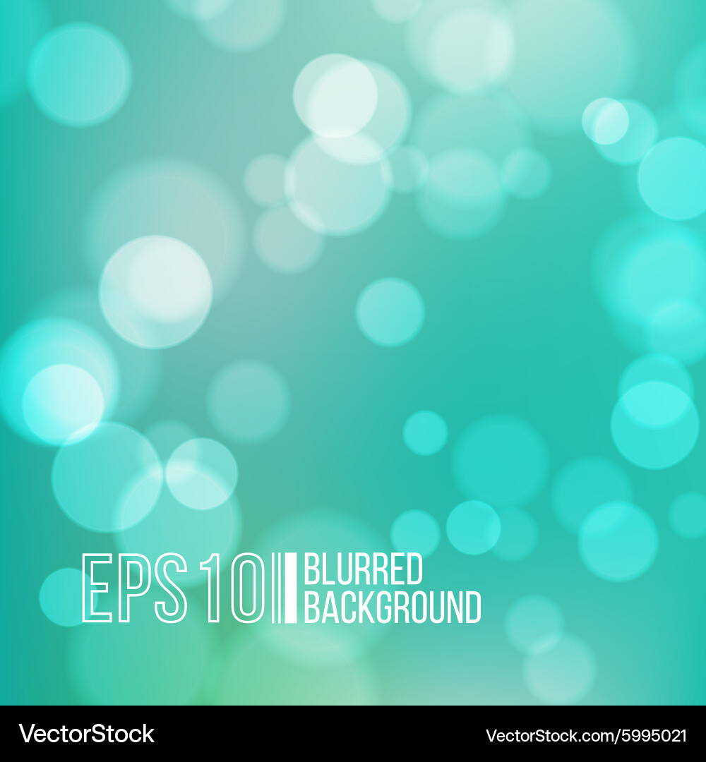 Bright background with bokeh effect Vector Image
