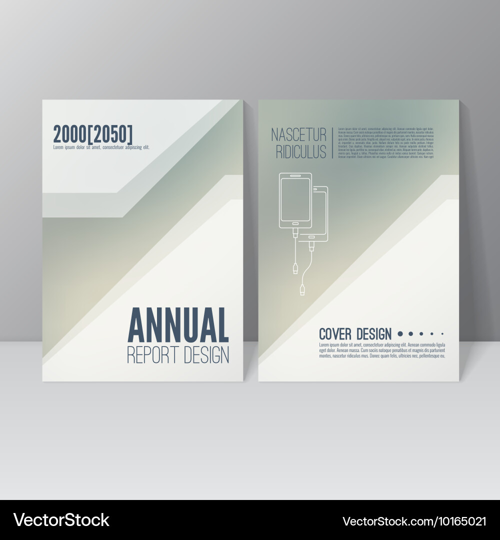 Brochure annual report Royalty Free Vector Image