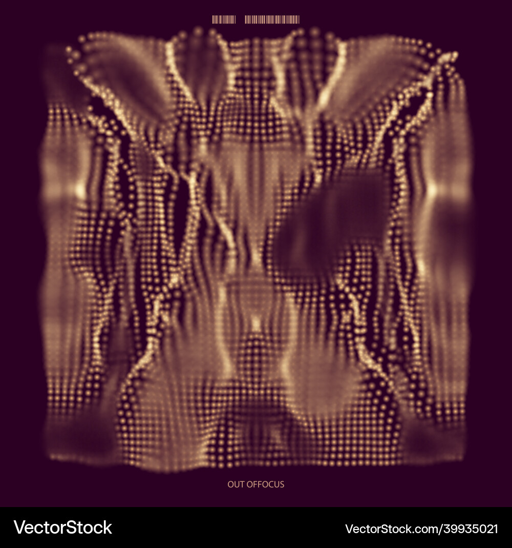 Chaotic Particle Mesh Background vector image
