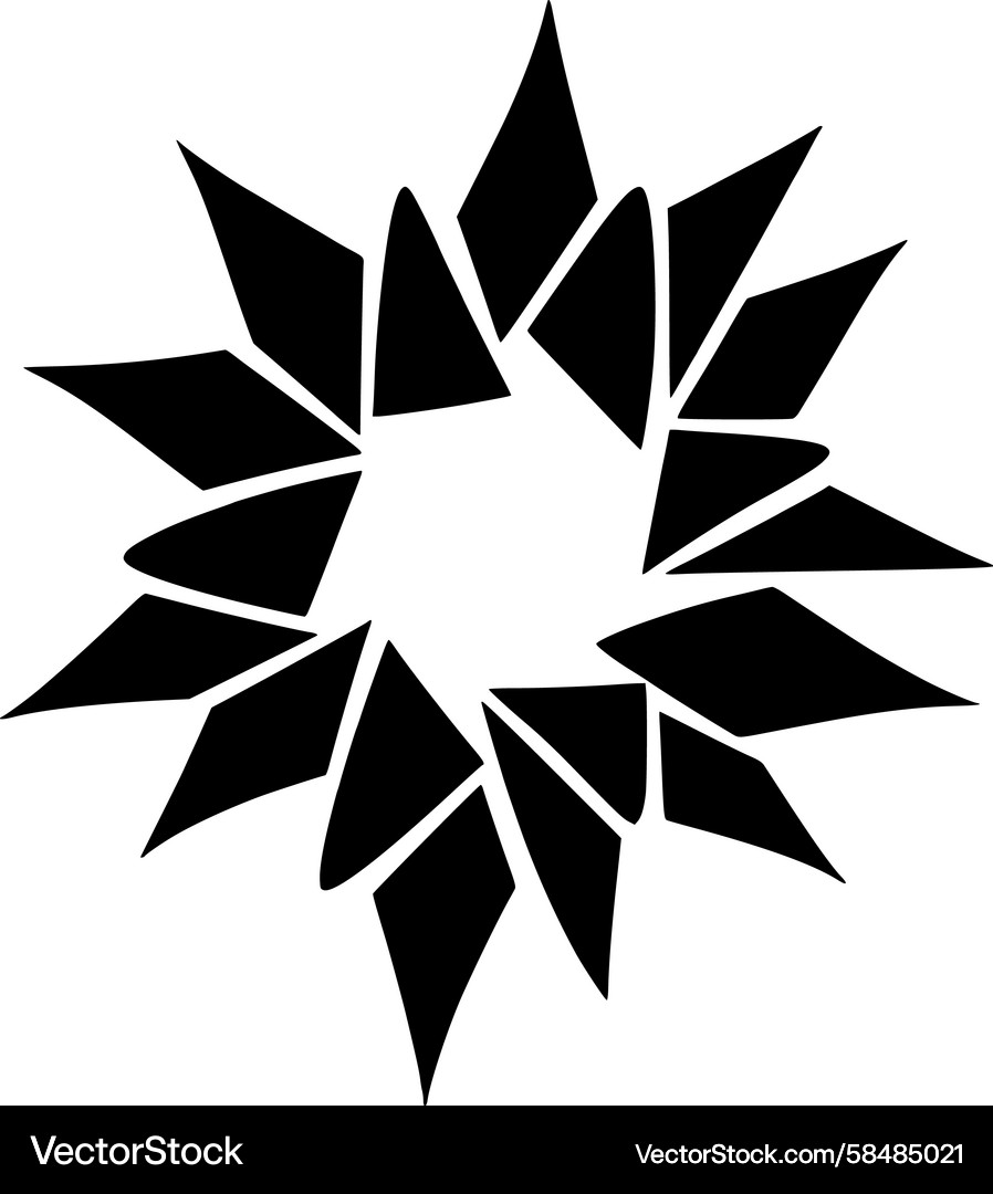 Dynamic Starburst Pattern Vector Image