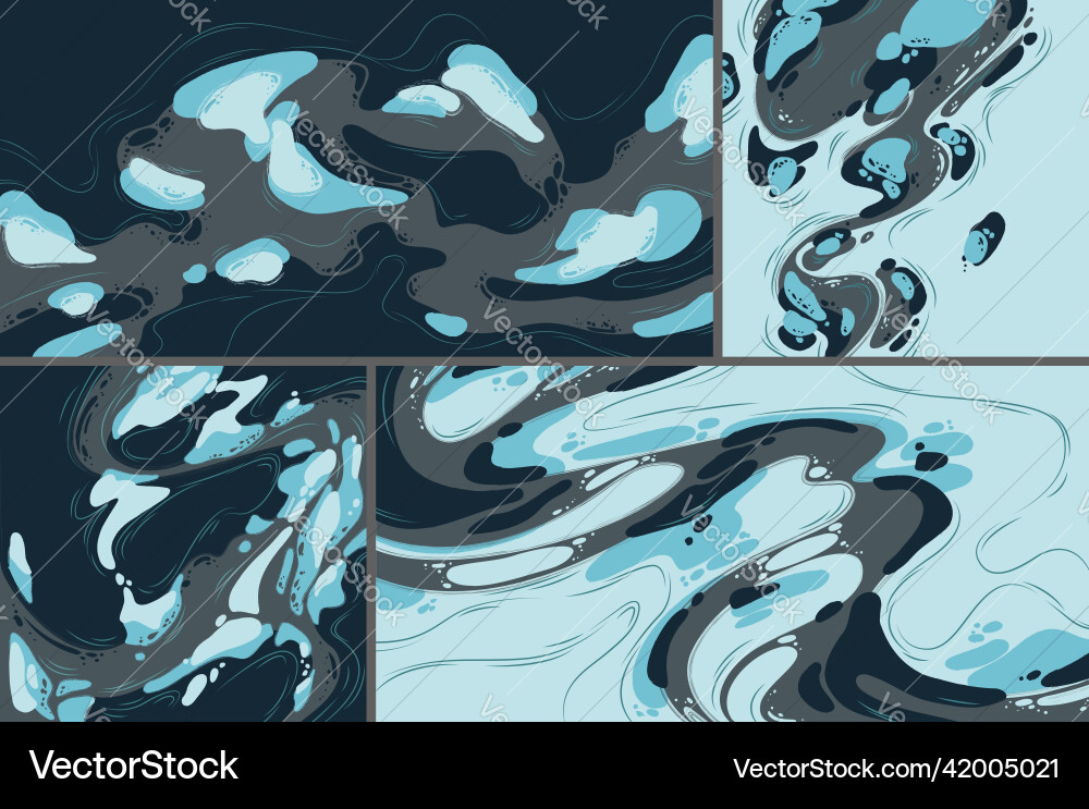 Fluid Abstract Flow Shapes vector image