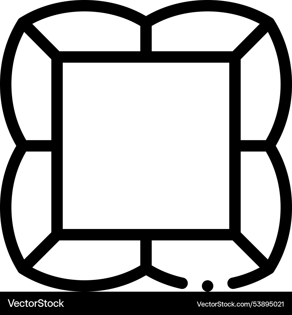 Frame icon thin linear style design isolated Frame icon thin linear style design isolated vector image