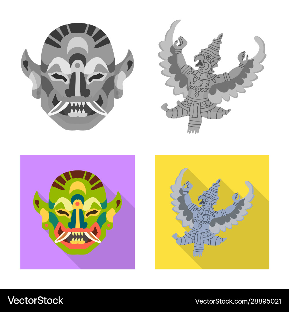 Isolated object and travel symbol collection Vector Image