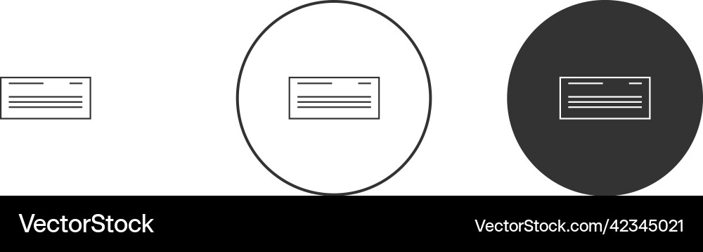 Set of mail envelope icons round message icon Vector Image