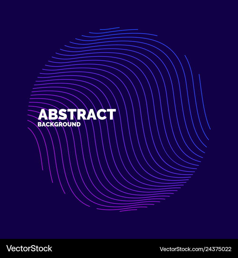 Abstract background with dynamic waves vector image