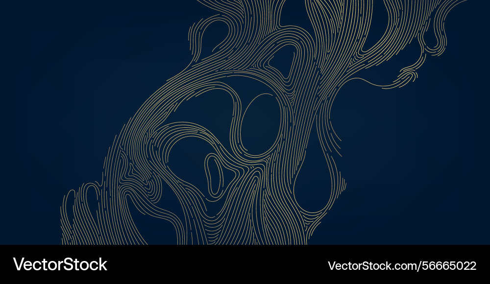 Gold line abstract wave pattern elegant Gold line abstract wave pattern elegant vector image