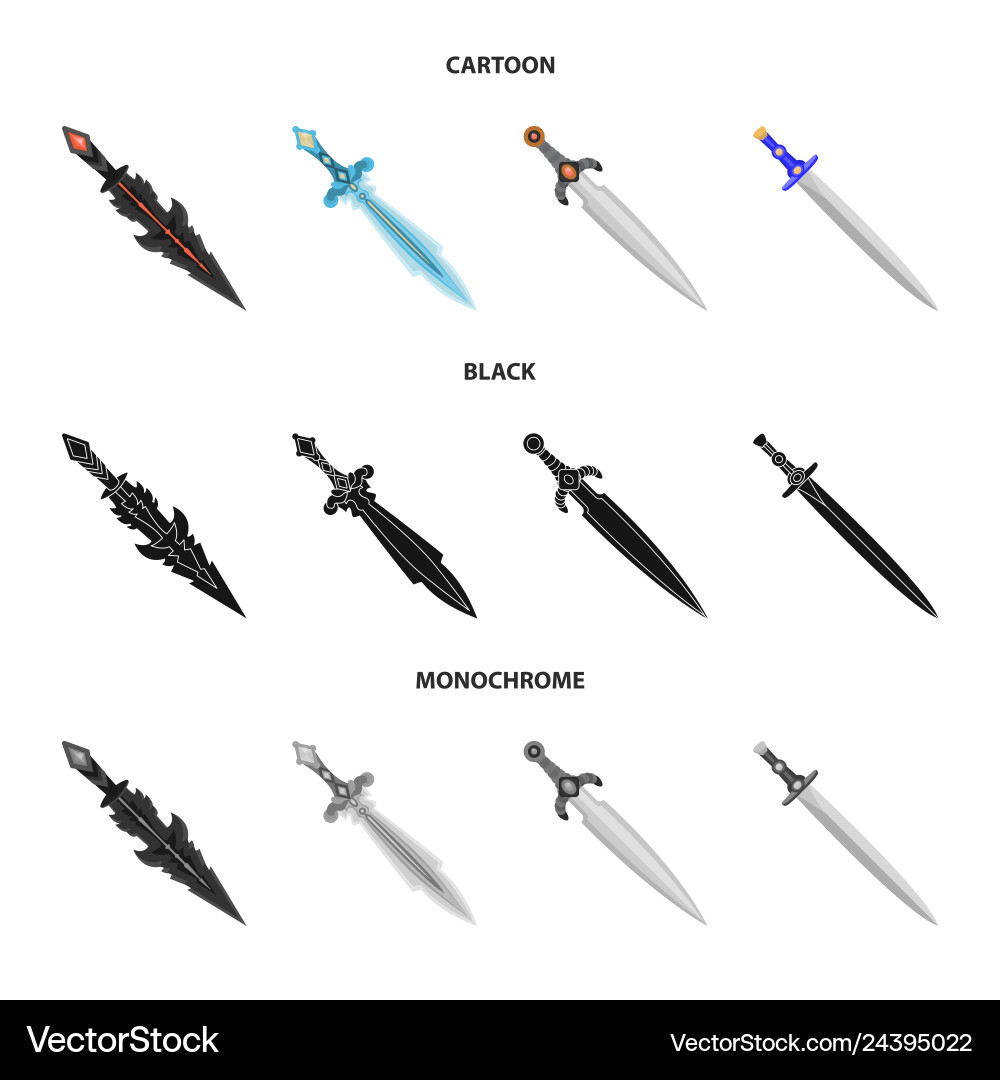 Isolated object of game and armor icon collection Vector Image