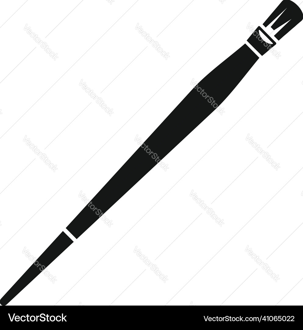Paintbrush icon simple nib tool Vector Image