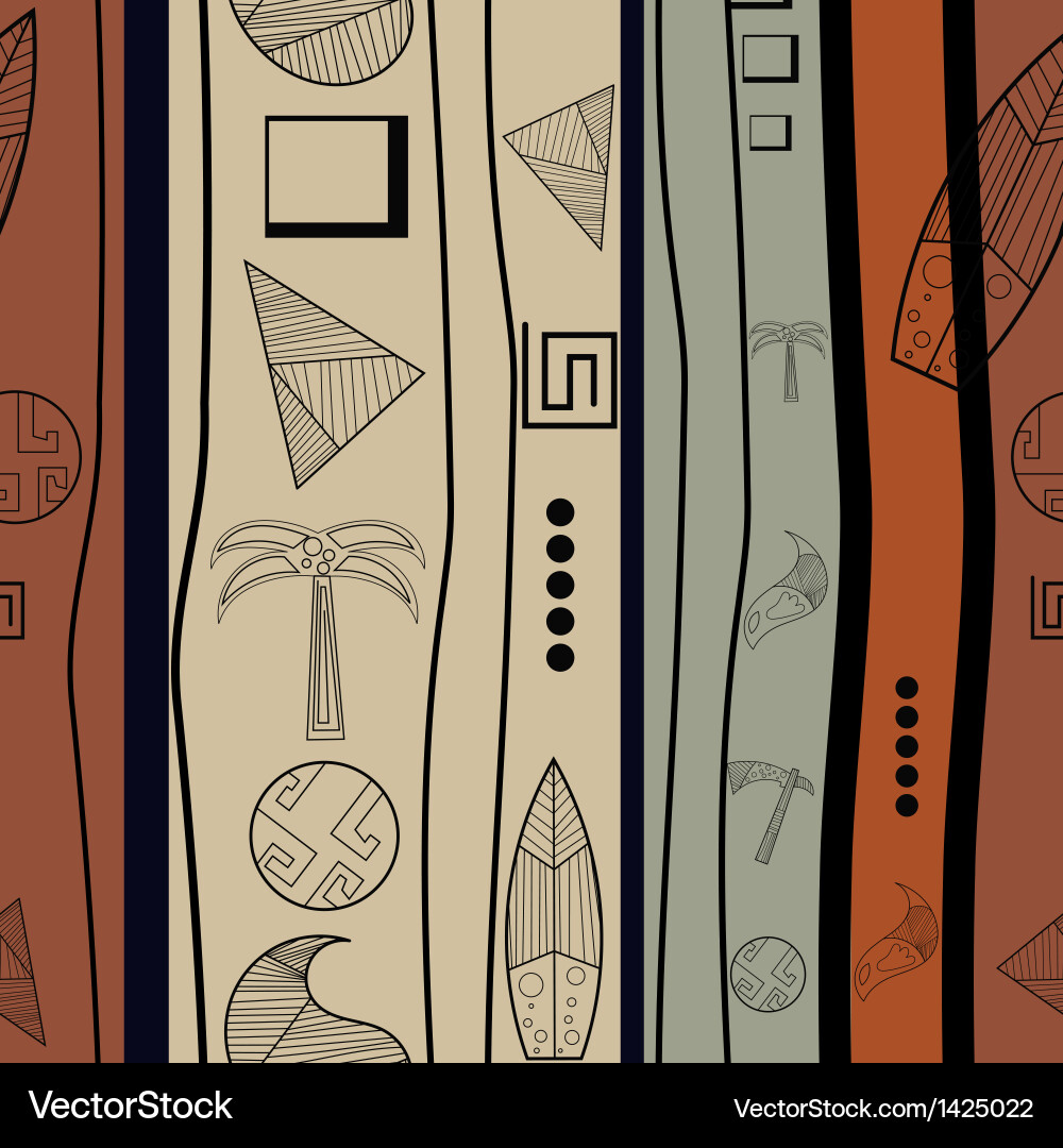 Seamless texture with ancient objects vector image