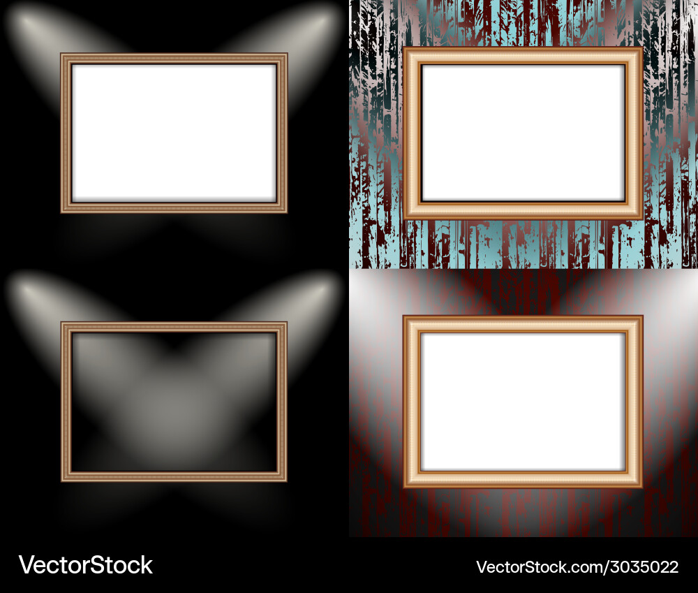 Set of colorful abstract backgrounds and frames Vector Image