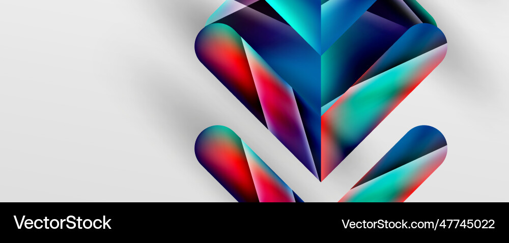 Triangle fluid color gradient abstract background Vector Image