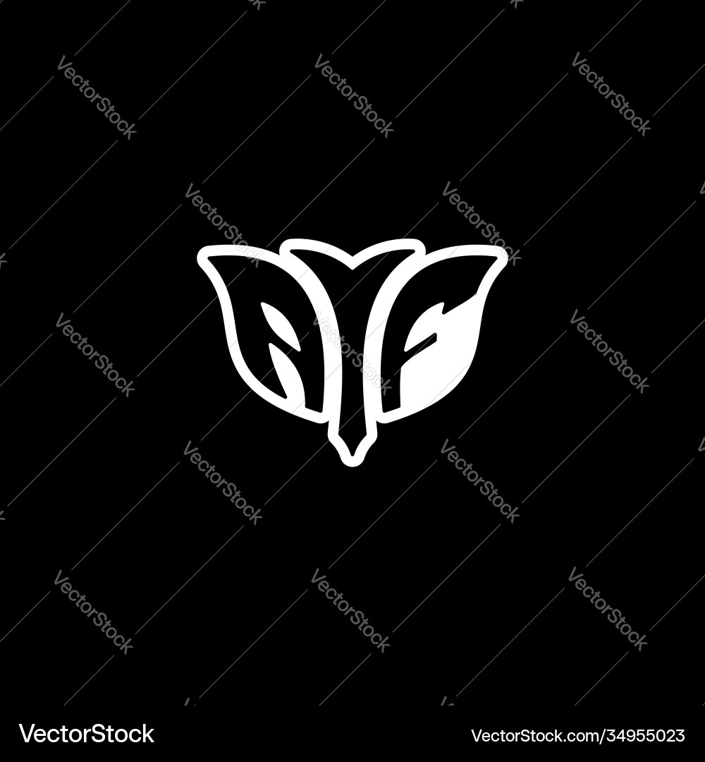 A f initials bow arrow simple modern minimalist A f initials bow arrow simple modern minimalist Vector Image