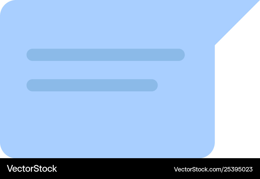 Chat basic chatting ui flat color icon Vector Image