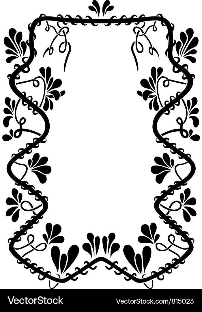 Floral frame Vector Image