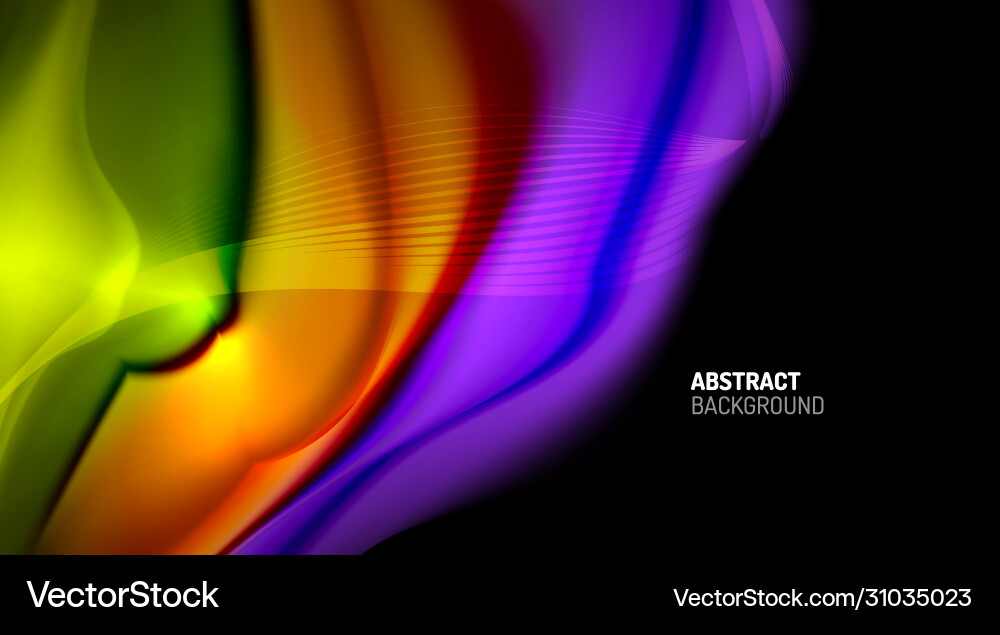 Fluid Color Gradient Abstract Background vector image