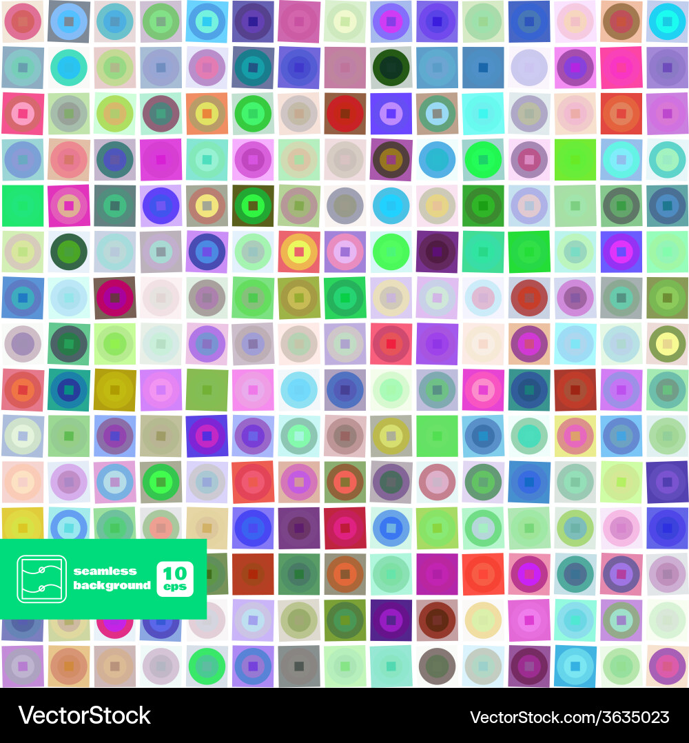 Geometric Square Pattern Background Vector Image