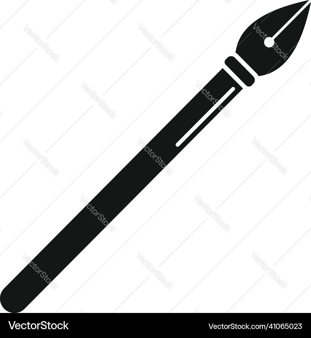 Steel nib icon simple web path Steel nib icon simple web path vector image