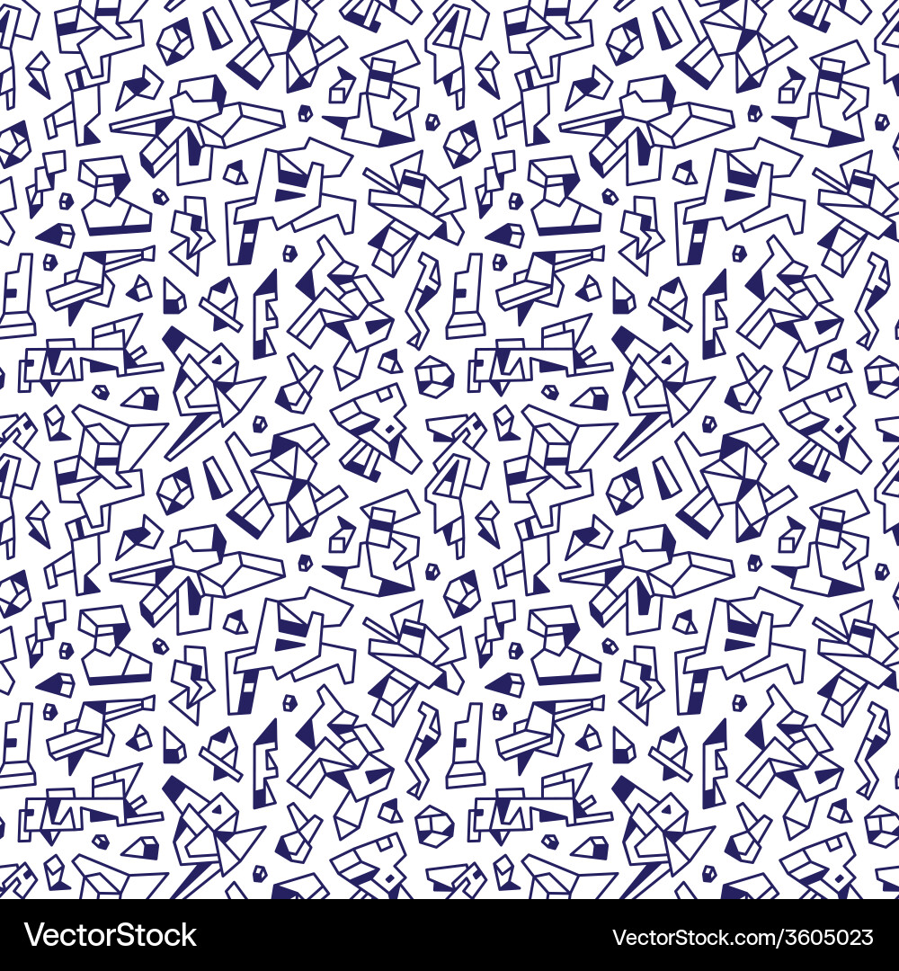 Technology robots - abstract seamless background vector image