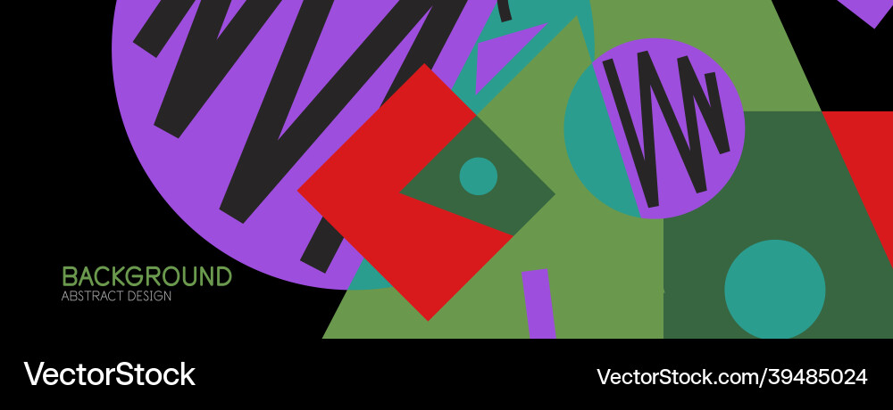 Abstract background with blocks lines geometric Vector Image